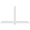 Ekena Millwork Eugene Architectural Grade PVC Gable Bracket, 96"W x 56"H x 4"D x 6"F, 14/12 Pitch GBP096X56X0406EUG00 - alternate 2